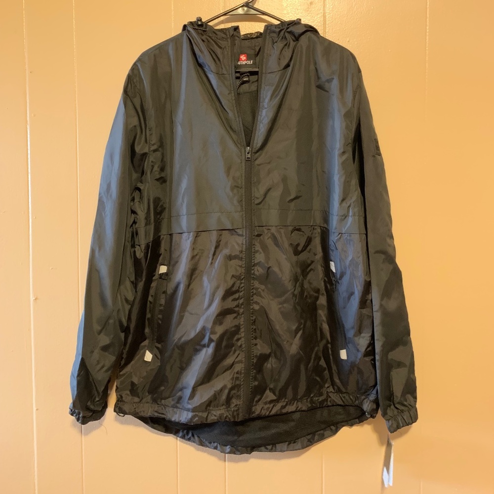 NWT Southpole Men's Black Raincoat